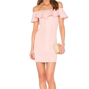 Capulet x REVOLVE Eva Off the Shoulder Mini Dress in Blush size small